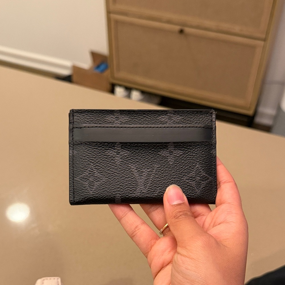Black and Gray Louis Vuitton Card Holder